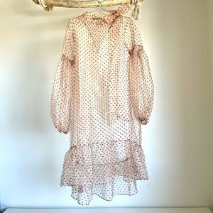 ZARA POLKA-DOT TULLE DRESS
